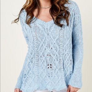 Red Dress Boutique Small S light baby blue sweater